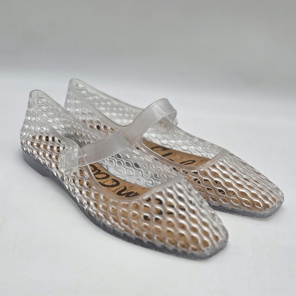 Sam Edelman Shoes - Sam Edelman Jelly 'Michaela' Mary Jane Clear Flats Womens SIZE 10 - NWOB